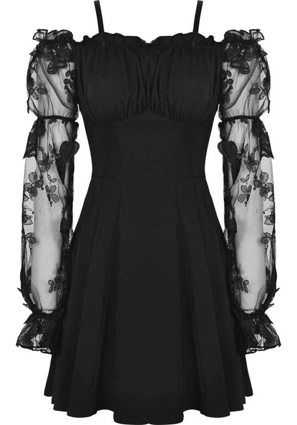 Lacey | OFF SHOULDER DRESS^ - Beserk - all, all clothing, all ladies, all ladies clothing, backorder, black, christmas clothing, clickfrenzy15-2023, clothing, corset, dark in love, discountapp, dress, dressapril25, dresses, edgy, emo, fp, goth, gothic, lace, lace up, lacey, ladies, ladies clothing, ladies dress, ladies dresses, long sleeve, long sleeved, long sleeved dress, long sleeves, mini dress, mini dresses, sep20, short dress, short dresses, women, womens dress, womens dresses