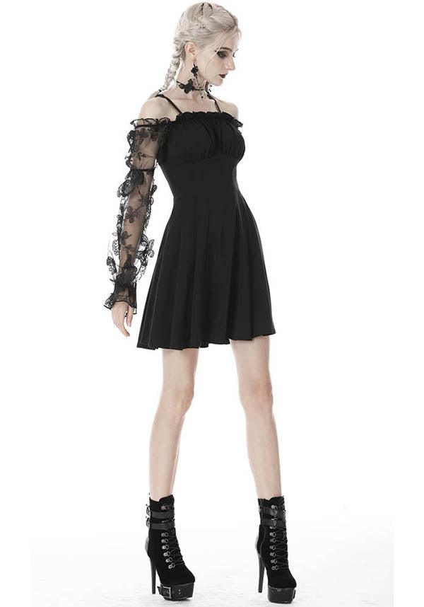 Lacey | OFF SHOULDER DRESS^ - Beserk - all, all clothing, all ladies, all ladies clothing, backorder, black, christmas clothing, clickfrenzy15-2023, clothing, corset, dark in love, discountapp, dress, dressapril25, dresses, edgy, emo, fp, goth, gothic, lace, lace up, lacey, ladies, ladies clothing, ladies dress, ladies dresses, long sleeve, long sleeved, long sleeved dress, long sleeves, mini dress, mini dresses, sep20, short dress, short dresses, women, womens dress, womens dresses