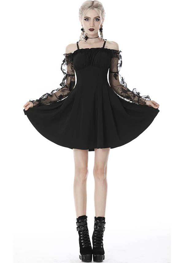 Lacey | OFF SHOULDER DRESS^ - Beserk - all, all clothing, all ladies, all ladies clothing, backorder, black, christmas clothing, clickfrenzy15-2023, clothing, corset, dark in love, discountapp, dress, dressapril25, dresses, edgy, emo, fp, goth, gothic, lace, lace up, lacey, ladies, ladies clothing, ladies dress, ladies dresses, long sleeve, long sleeved, long sleeved dress, long sleeves, mini dress, mini dresses, sep20, short dress, short dresses, women, womens dress, womens dresses