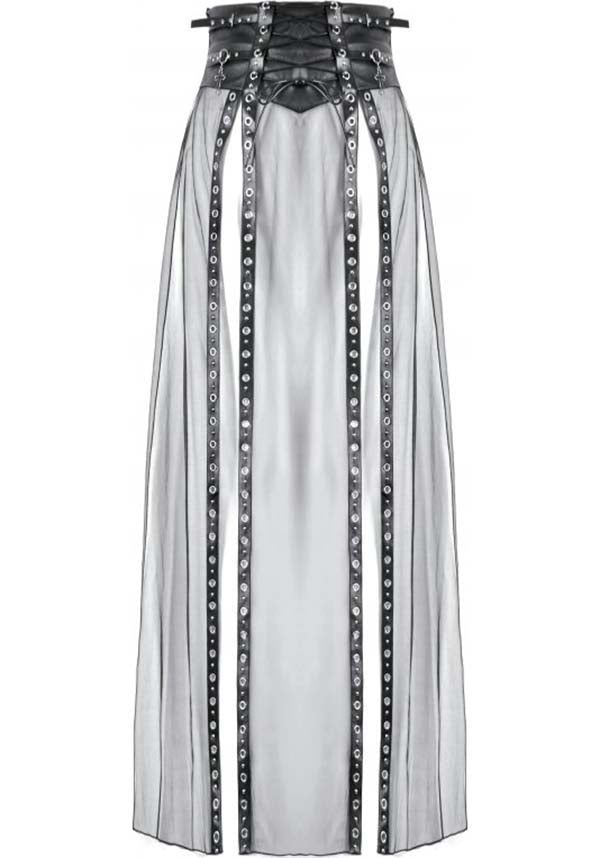 Tangled Up Mesh | MAXI SKIRT