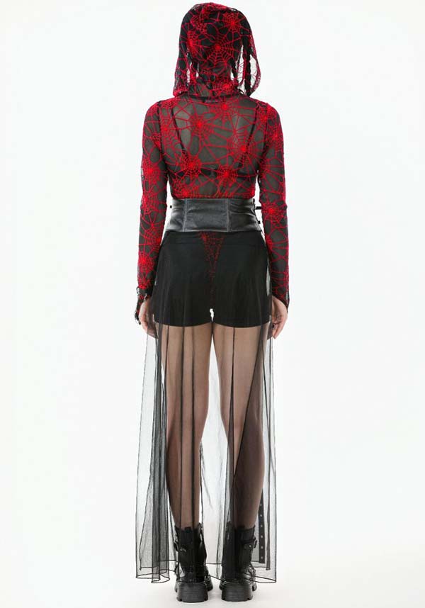 Tangled Up Mesh | MAXI SKIRT