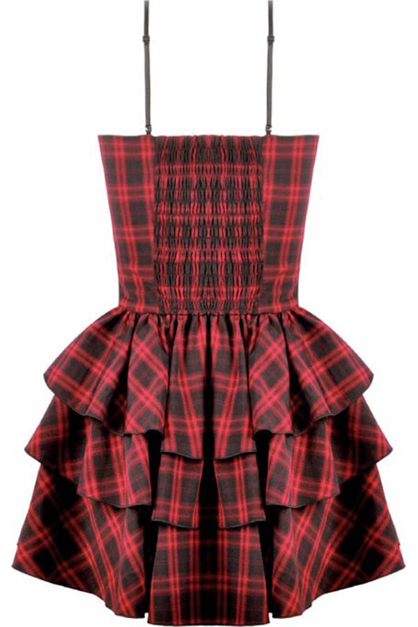 Red Black Tartan | CAMI DRESS