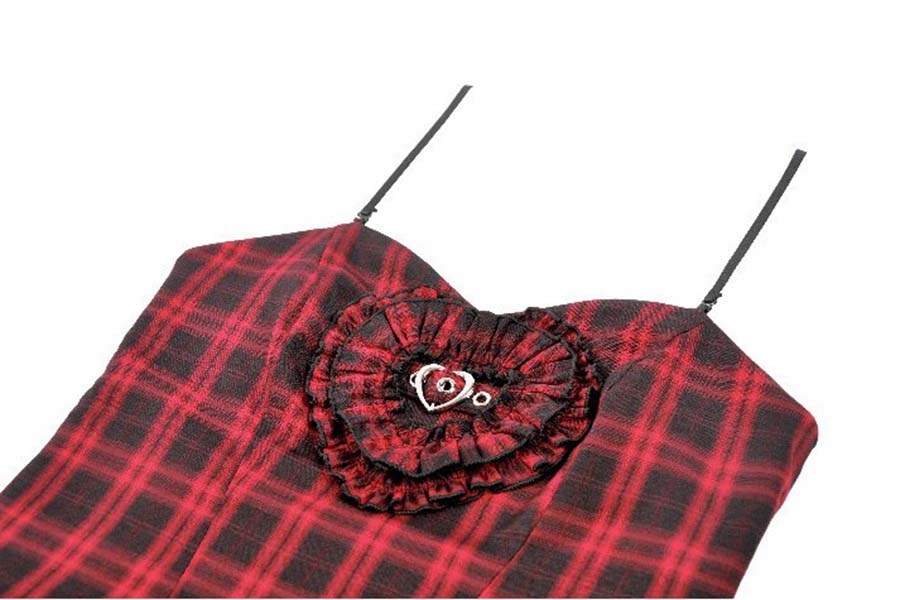 Red Black Tartan | CAMI DRESS
