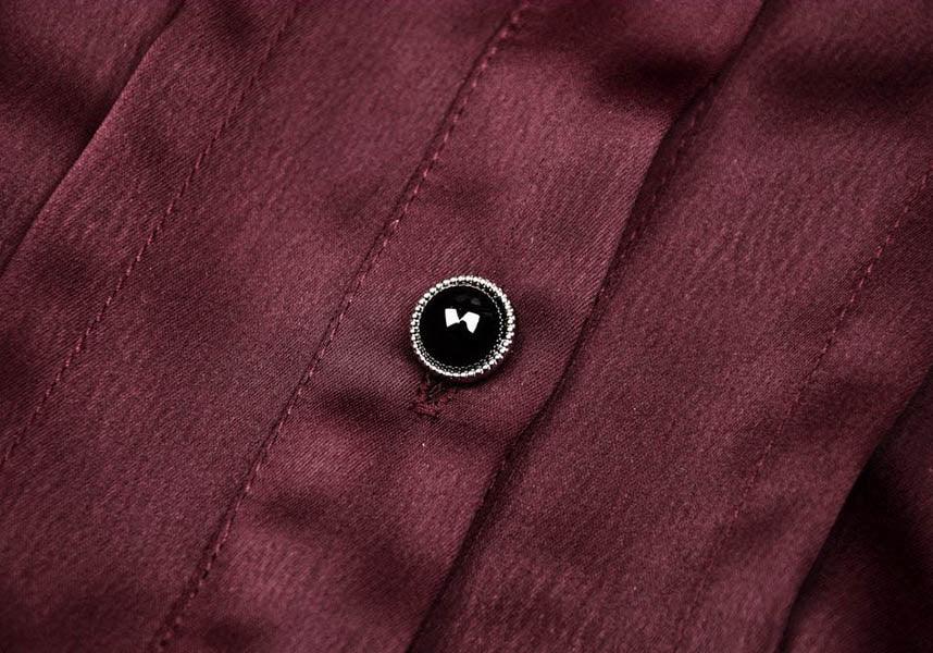 Red Wine Diamond | TOP - Beserk - all, all clothing, all ladies clothing, burgandy, burgundy, clickfrenzy15-2023, clothing, DIL220427, discountapp, fp, frill, girls top, ladies clothing, ladies top, may22, office, office clothing, R220522, red, repriced090623, short sleeved top, tees and tops, top, tops, tshirts and tops, womens top, work