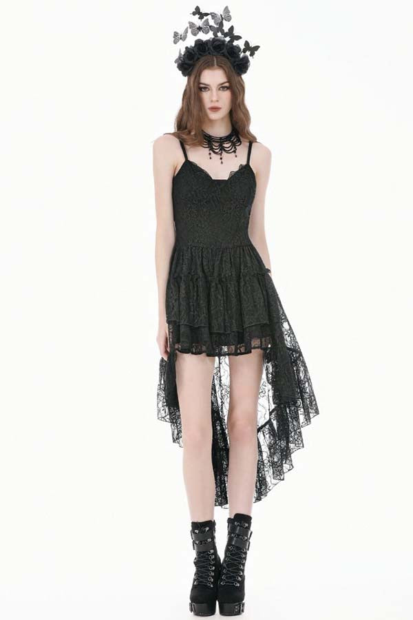 Retro Gothic Ruffle Tail | DRESS
