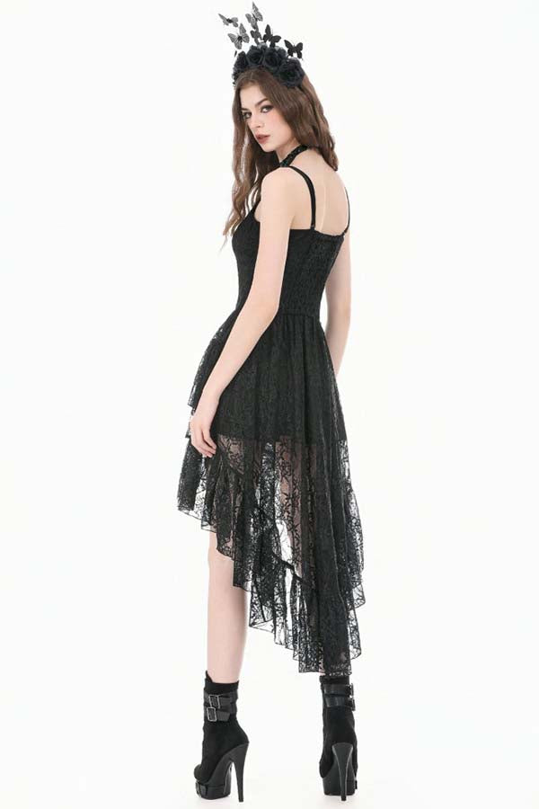 Retro Gothic Ruffle Tail | DRESS