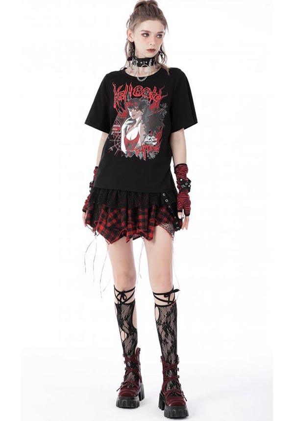 Sanguine | FINGERLESS GLOVES - Beserk - accessories, all, all ladies, clickfrenzy15-2023, cuffs, dark in love, DIL220811, discountapp, fingerless, fp, gloves and armwarmers, googleshopping, goth, gothic, grunge, ladies, ladies accessories, punk, R130922, red, red and black, sep22, Sept, stripe, striped, stripes, stripey, winter, winter clothing, winter wear, women, womens