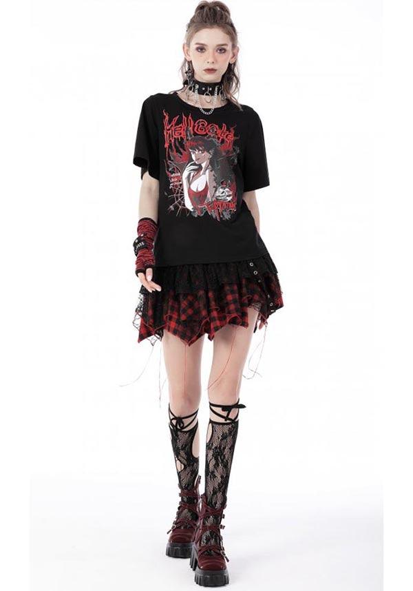 Sanguine | FINGERLESS GLOVES - Beserk - accessories, all, all ladies, clickfrenzy15-2023, cuffs, dark in love, DIL220811, discountapp, fingerless, fp, gloves and armwarmers, googleshopping, goth, gothic, grunge, ladies, ladies accessories, punk, R130922, red, red and black, sep22, Sept, stripe, striped, stripes, stripey, winter, winter clothing, winter wear, women, womens