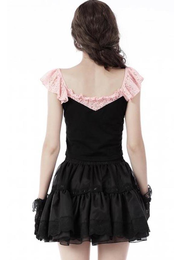 Shadow | SKIRT - Beserk - all, all clothing, all ladies clothing, black, bow, clickfrenzy15-2023, clothing, DIL220811, discountapp, flare skirt, fp, googleshopping, goth, gothic, kawaii, lace, ladies clothing, ladies skirt, lolita, mini skirt, R130922, ruffle, sep22, Sept, short skirt, skirt, skirts, women, womens, womens skirt