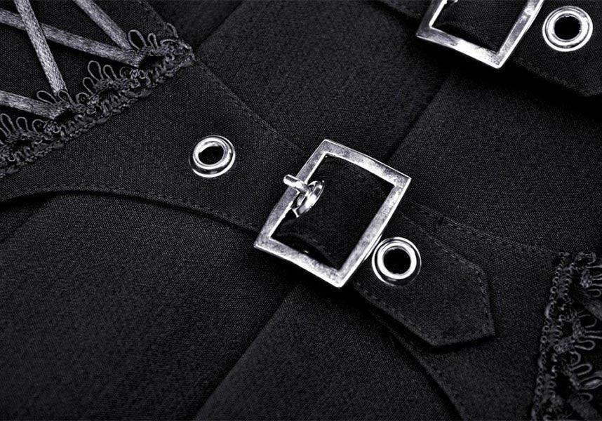 Visceral | SKIRT - Beserk - all, all clothing, all ladies clothing, anime skirt, black, buckle, buckles, clickfrenzy15-2023, clothing, dark in love, DIL220811, discountapp, festival, fp, googleshopping, goth, gothic, grunge, jfashion, kawaii, ladies clothing, ladies skirt, pleated, R130922, repriced090623, sep22, Sept, short skirt, skater skirt, skirt, skirts, street ware, street wear, streetwear, techwear, womens skirt