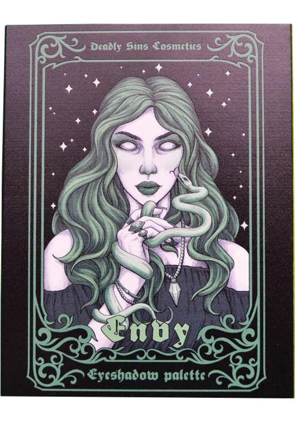 Envy | EYESHADOW PALETTE - Beserk - all, apr22, black, brown, clickfrenzy15-2023, colour:green, cosmetic glitter, cosmetics, cpgstinc, discountapp, emerald, emerald green, eyes, eyeshadow, eyeshadow pressed, fp, glitter, glitter cosmetics, gold, green, make up, makeup, palette, R260422