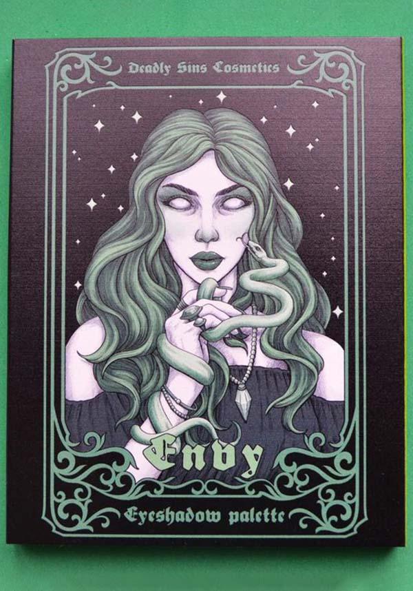 Envy | EYESHADOW PALETTE - Beserk - all, apr22, black, brown, clickfrenzy15-2023, colour:green, cosmetic glitter, cosmetics, cpgstinc, discountapp, emerald, emerald green, eyes, eyeshadow, eyeshadow pressed, fp, glitter, glitter cosmetics, gold, green, make up, makeup, palette, R260422