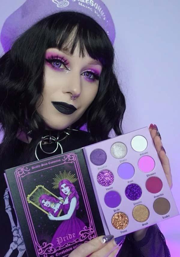 Pride | EYESHADOW PALETTE - Beserk - all, bright pink, bright purple, brown, clickfrenzy15-2023, colour:pink, colour:purple, cosmetic glitter, cosmetics, cpgstinc, dark purple, deadly sins cosmetics, discountapp, eye shadow, eyes, eyeshadow, eyeshadow pressed, fp, glitter, glitter cosmetics, gold, light purple, make up, makeup, palette, pastel purple, pink, purple, R150921, sep21, shimmer