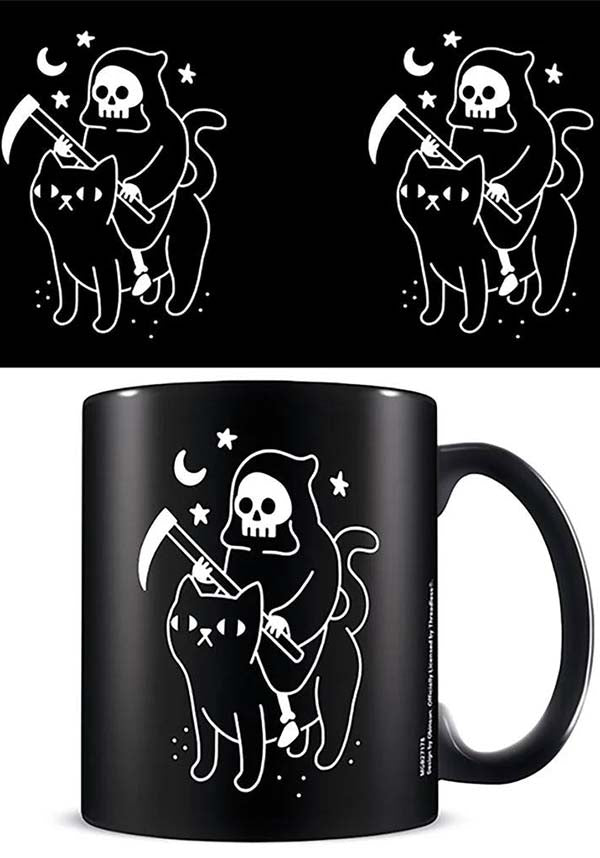 GOTHIC GIFTS Death Rides A Black Cat | MUG - Detail 4