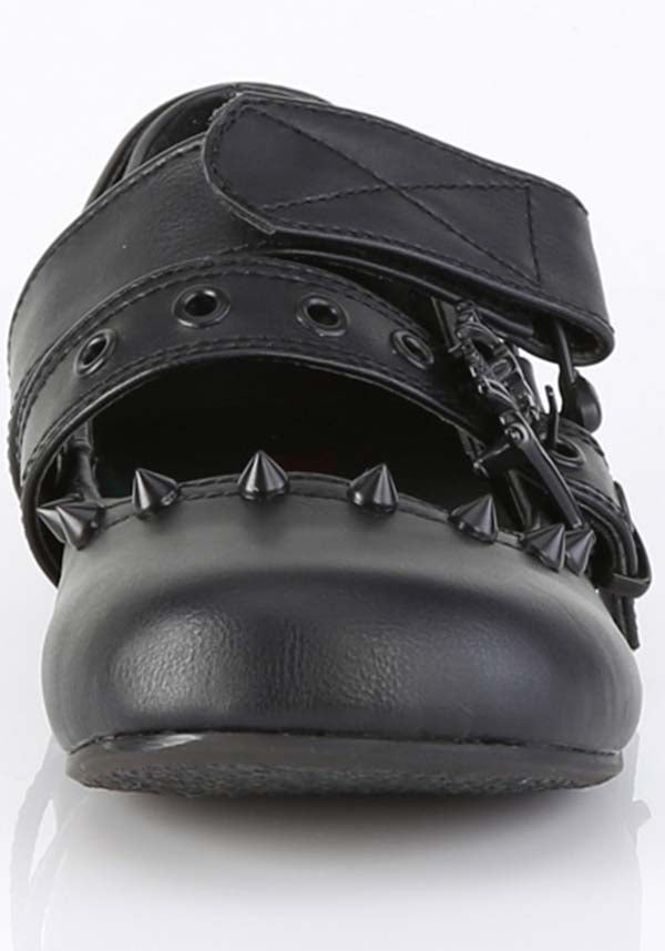 Demonia Shoes DAISY 08 Black Flats Buy Online Australia