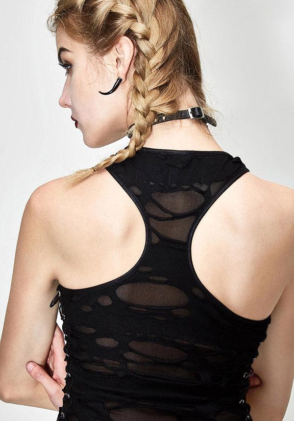 Armageddon | TANK TOP - Beserk - all, all clothing, all ladies, all ladies clothing, black, clickfrenzy15-2023, clothing, discountapp, distressed, edgy, fp, girls top, goth, goth summer, goth summer clothing, goth tank top, gothic, grunge, ladies, ladies clothing, ladies tank top, ladies top, nov19, post apocalyptic, punk, singlet, summer, summer clothing, summer goth, tank, tank top, tees and tops, top, tops, tshirts and tops, womens tank top, womens top