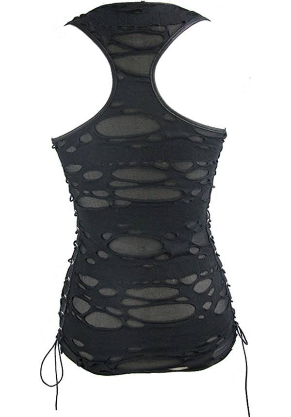 Armageddon | TANK TOP - Beserk - all, all clothing, all ladies, all ladies clothing, black, clickfrenzy15-2023, clothing, discountapp, distressed, edgy, fp, girls top, goth, goth summer, goth summer clothing, goth tank top, gothic, grunge, ladies, ladies clothing, ladies tank top, ladies top, nov19, post apocalyptic, punk, singlet, summer, summer clothing, summer goth, tank, tank top, tees and tops, top, tops, tshirts and tops, womens tank top, womens top