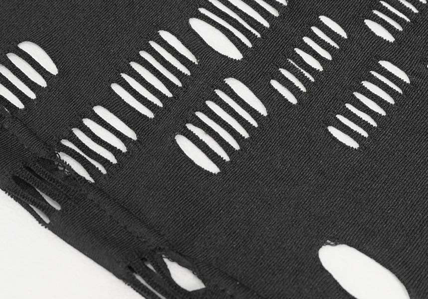 Broken Cyber Distressed Mesh | T-SHIRT