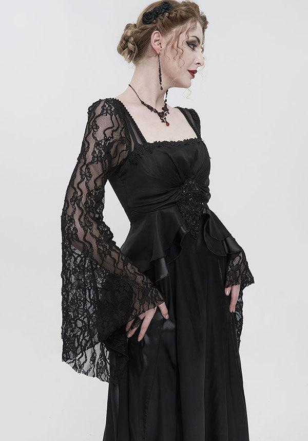 Esmerée | DRESS - Beserk - all, all clothing, all ladies, all ladies clothing, bead, black, clickfrenzy15-2023, clothing, dec22, devil fashion, discountapp, dress, dressapril25, dresses, DV291122, formal, formal wear, fp, googleshopping, goth, gothic, lace, lacey, ladies, ladies clothing, ladies dress, ladies dresses, long dress, long sleeved dress, maxi dress, plus size, r221222, renaissance, Victorian dress, womens dress, womens dresses