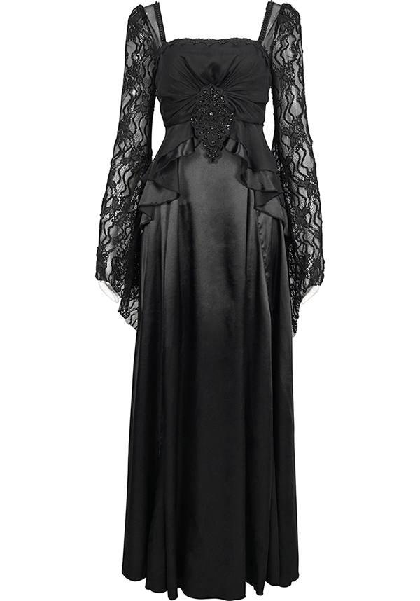 Esmerée | DRESS - Beserk - all, all clothing, all ladies, all ladies clothing, bead, black, clickfrenzy15-2023, clothing, dec22, devil fashion, discountapp, dress, dressapril25, dresses, DV291122, formal, formal wear, fp, googleshopping, goth, gothic, lace, lacey, ladies, ladies clothing, ladies dress, ladies dresses, long dress, long sleeved dress, maxi dress, plus size, r221222, renaissance, Victorian dress, womens dress, womens dresses