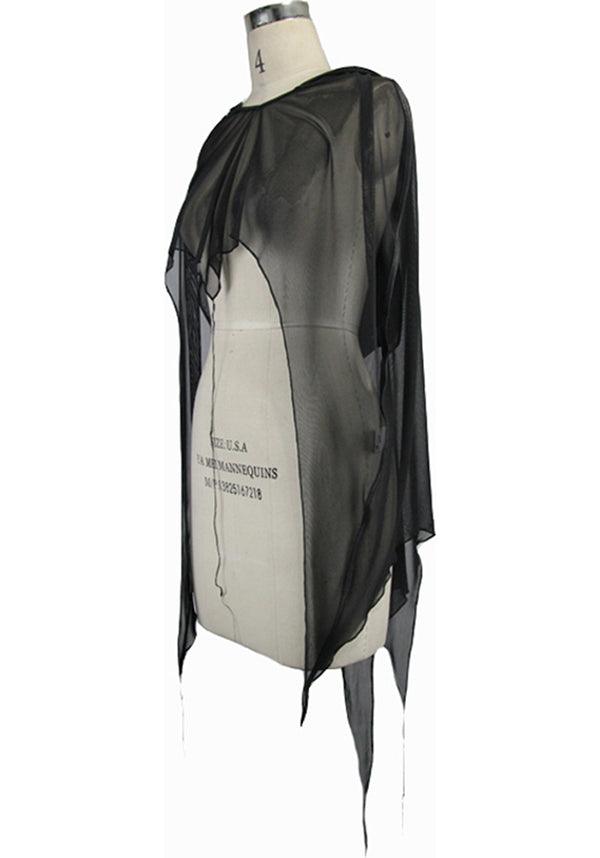 Katakuri Mesh | BAT WING CAPELET - Beserk - all, all clothing, all ladies, all ladies clothing, aug21, black, cape, clickfrenzy15-2023, clothing, discountapp, DV230721, edgy, fp, goth, gothic, halloween, hood, hooded, hoodie, hoody, ladies, ladies clothing, ladies outerwear, outerwear, R310821, shawl, sheer, womens hoodie