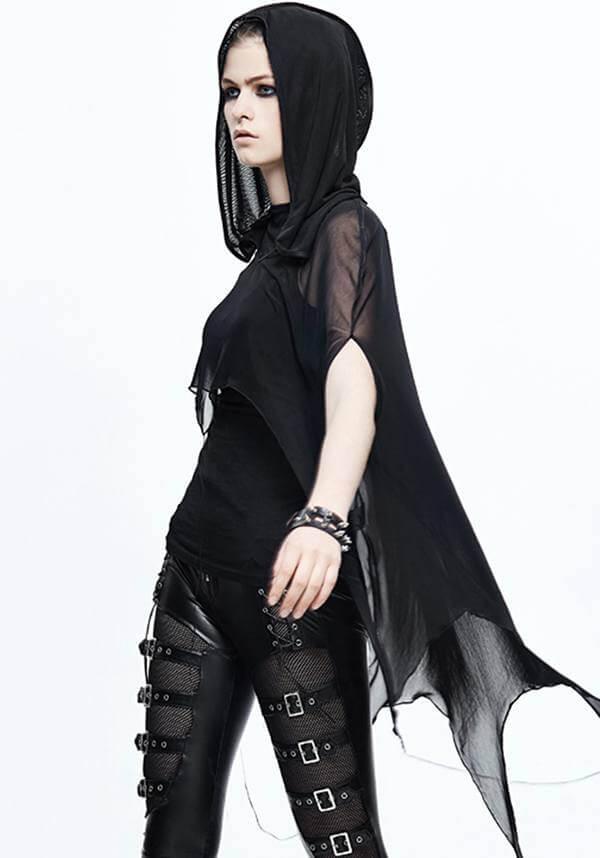 Katakuri Mesh | BAT WING CAPELET - Beserk - all, all clothing, all ladies, all ladies clothing, aug21, black, cape, clickfrenzy15-2023, clothing, discountapp, DV230721, edgy, fp, goth, gothic, halloween, hood, hooded, hoodie, hoody, ladies, ladies clothing, ladies outerwear, outerwear, R310821, shawl, sheer, womens hoodie