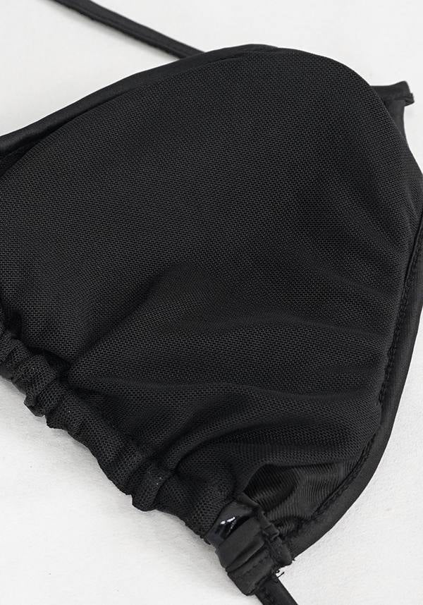 Pentagram Print Lace Up | SWIMSUIT SET*