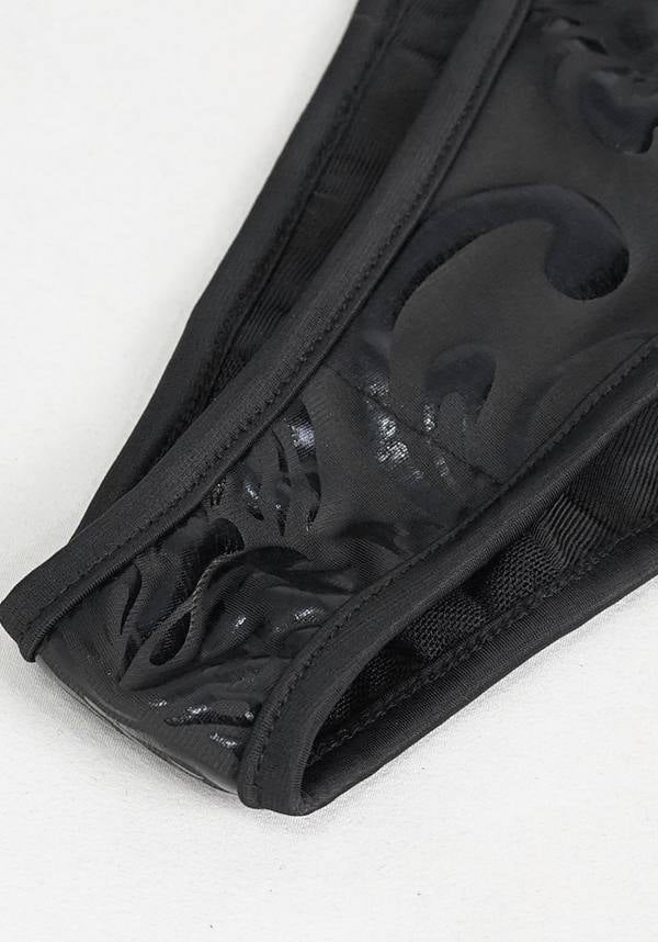 Pentagram Print Lace Up | SWIMSUIT SET*