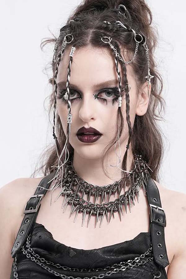 Razorheart Spike Double‑chain | NECKLACE