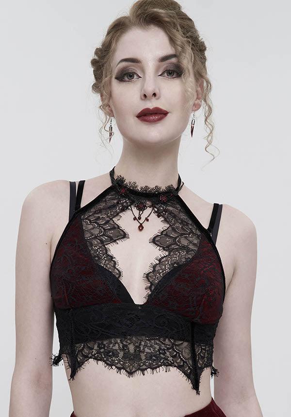 Scarlet Aura | LACE TOP