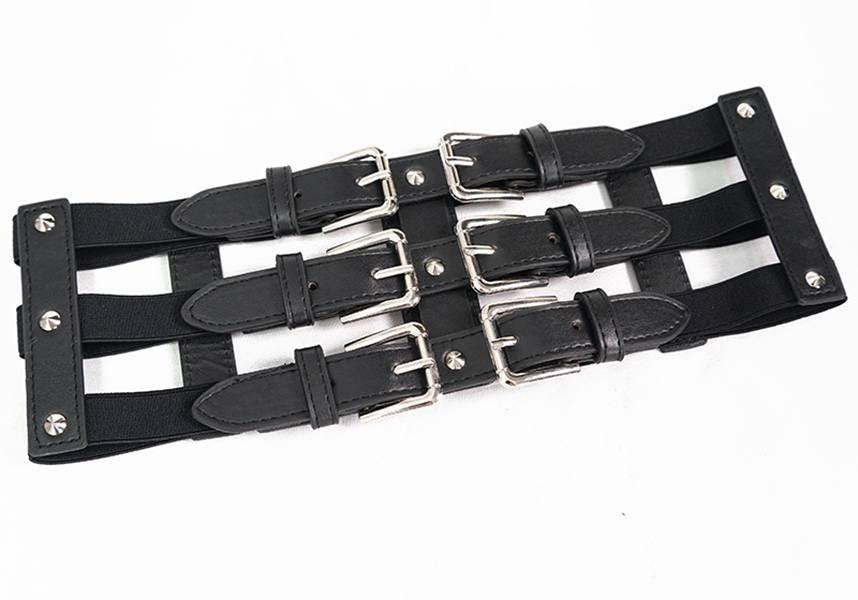 Triple Threat | BELT - Beserk - accessories, all, all ladies, belt, belts and buckles, black, clickfrenzy15-2023, discountapp, DV090921, fp, garters and harnesses, girdle, goth, gothic, gothic accessories, ladies, ladies accessories, oct21, R261021, waist belt