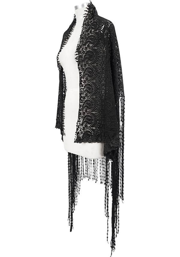 Viola | LACE SHAWL^ - Beserk - accessories, all, all clothing, all ladies, all ladies clothing, aug21, black, clickfrenzy15-2023, clothing, discountapp, DV230721, edgy, formal, fp, fringing, goth, gothic, gothic accessories, ladies, ladies accessories, ladies clothing, ladies outerwear, outerwear, R310821, scarf, shawl, shrug