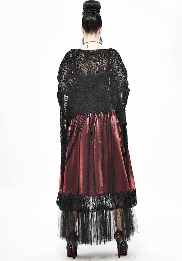 Viola | LACE SHAWL^ - Beserk - accessories, all, all clothing, all ladies, all ladies clothing, aug21, black, clickfrenzy15-2023, clothing, discountapp, DV230721, edgy, formal, fp, fringing, goth, gothic, gothic accessories, ladies, ladies accessories, ladies clothing, ladies outerwear, outerwear, R310821, scarf, shawl, shrug