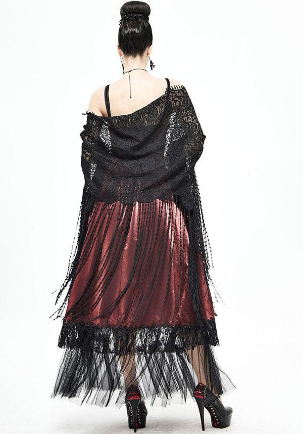 Viola | LACE SHAWL^ - Beserk - accessories, all, all clothing, all ladies, all ladies clothing, aug21, black, clickfrenzy15-2023, clothing, discountapp, DV230721, edgy, formal, fp, fringing, goth, gothic, gothic accessories, ladies, ladies accessories, ladies clothing, ladies outerwear, outerwear, R310821, scarf, shawl, shrug