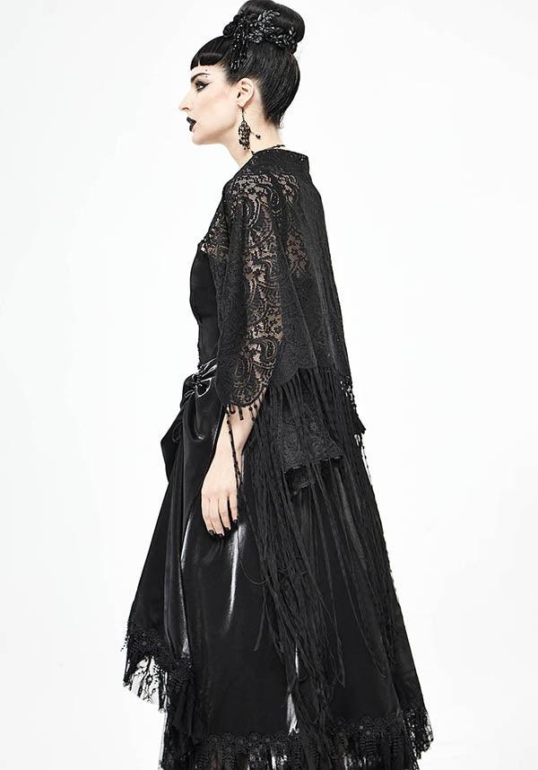 Viola | LACE SHAWL^ - Beserk - accessories, all, all clothing, all ladies, all ladies clothing, aug21, black, clickfrenzy15-2023, clothing, discountapp, DV230721, edgy, formal, fp, fringing, goth, gothic, gothic accessories, ladies, ladies accessories, ladies clothing, ladies outerwear, outerwear, R310821, scarf, shawl, shrug