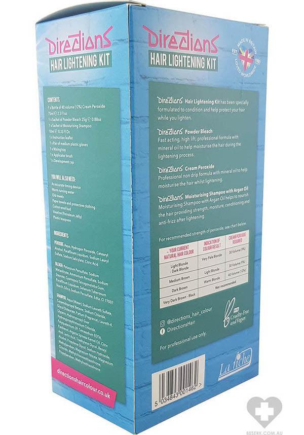 Directions Hair Lightening 40 Vol Bleach Kit Buy Online Australia