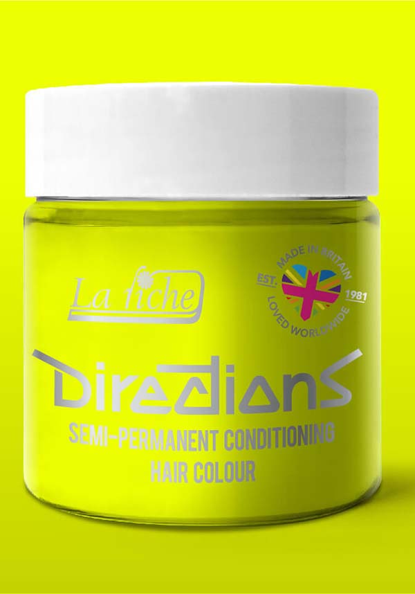 Directions Fluorescent Yellow - Front View