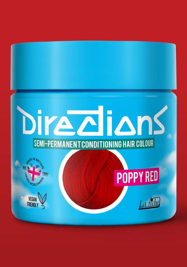 Directions Poppy Red - Front View