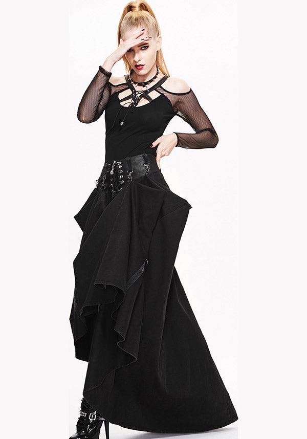 Diwata | MAXI SKIRT - Beserk - all, all clothing, all ladies, all ladies clothing, black, christmas clothing, clickfrenzy15-2023, clothing, costume, devil fashion, discountapp, edgy, fp, goth, gothic, halloween, ladies, ladies clothing, ladies skirt, long skirt, maxi, medieval, renaissance, skirt, steampunk, winter, winter clothing, witchy, womens skirt