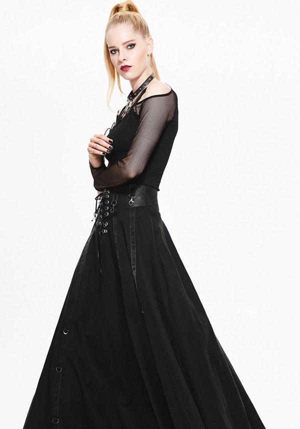 Diwata | MAXI SKIRT - Beserk - all, all clothing, all ladies, all ladies clothing, black, christmas clothing, clickfrenzy15-2023, clothing, costume, devil fashion, discountapp, edgy, fp, goth, gothic, halloween, ladies, ladies clothing, ladies skirt, long skirt, maxi, medieval, renaissance, skirt, steampunk, winter, winter clothing, witchy, womens skirt