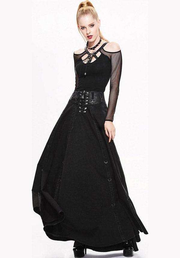 Diwata | MAXI SKIRT - Beserk - all, all clothing, all ladies, all ladies clothing, black, christmas clothing, clickfrenzy15-2023, clothing, costume, devil fashion, discountapp, edgy, fp, goth, gothic, halloween, ladies, ladies clothing, ladies skirt, long skirt, maxi, medieval, renaissance, skirt, steampunk, winter, winter clothing, witchy, womens skirt