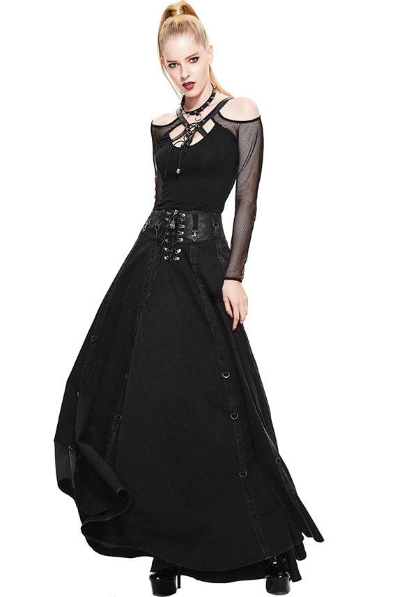 Diwata | MAXI SKIRT - Beserk - all, all clothing, all ladies, all ladies clothing, black, christmas clothing, clickfrenzy15-2023, clothing, costume, devil fashion, discountapp, edgy, fp, goth, gothic, halloween, ladies, ladies clothing, ladies skirt, long skirt, maxi, medieval, renaissance, skirt, steampunk, winter, winter clothing, witchy, womens skirt