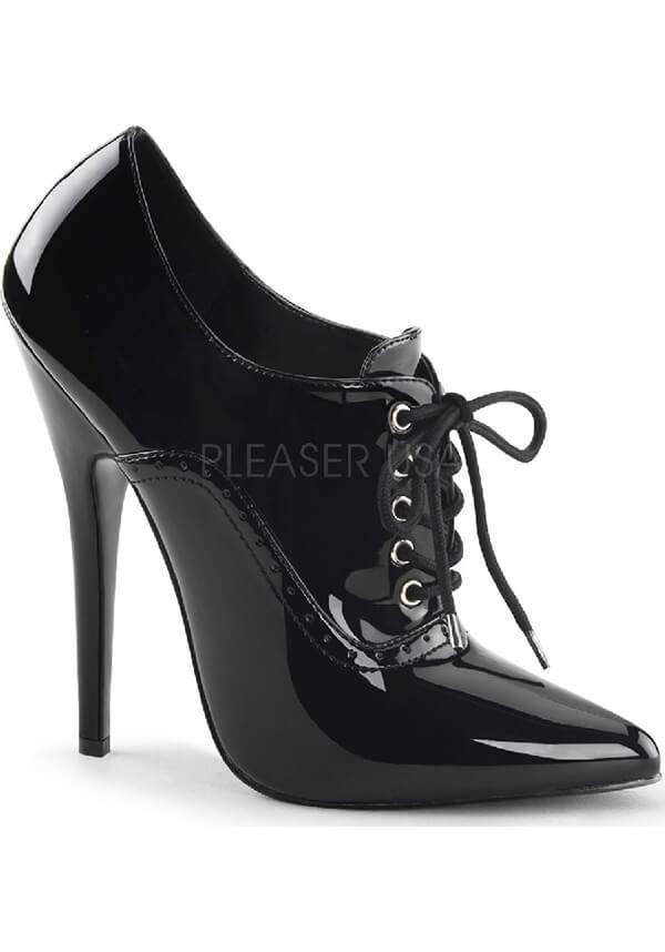 DOMINA-460 [Patent Black] | ANKLE BOOTS [PREORDER] - Beserk - all, black, clickfrenzy15-2023, devious, devious shoes, discountapp, fp, heels, heels [preorder], labelpreorder, ppo, preorder, shoes
