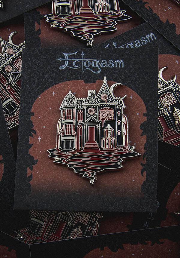 Bleeding Haunted Mansion | ENAMEL PIN - Beserk - accessories, all, badge, blood, clickfrenzy15-2023, discountapp, EC5179, enamel pin, fp, gift, gift idea, gift ideas, gifts, goth, gothic, gothic accessories, gothic gifts, halloween, halloween accessories, haunted house, house, ladies accessories, mansion, mar22, mens, mens accessories, mens gifts, pin, pins, pins and badges, R020322