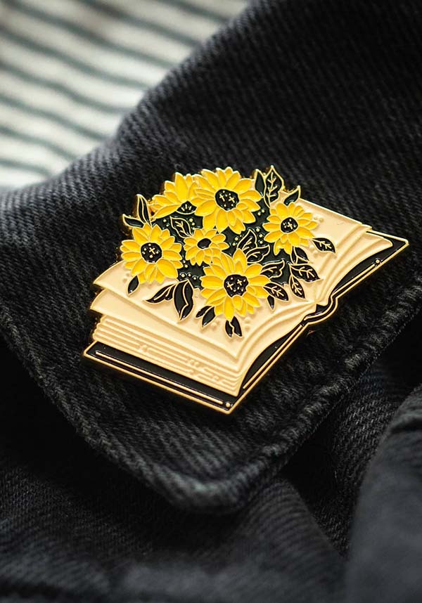 Blooming Sunflower Book | ENAMEL PIN*
