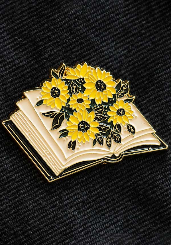 Blooming Sunflower Book | ENAMEL PIN*