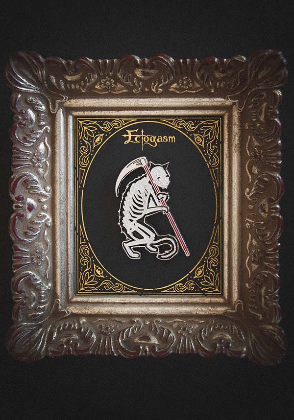 Grim Reaper Skeleton Cat | ENAMEL PIN*