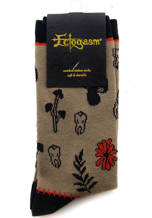 Mushrooms & Murder | CREW SOCKS - Beserk - all, all clothing, all ladies clothing, clickfrenzy15-2023, clothing, crew socks, discountapp, EC5358, fp, gift, gift idea, gift ideas, gifts, hosiery and socks, ladies clothing, ladies socks, mar22, mens, mens clothing, mothersdayplant, mushroom, mushrooms, plant, plants, R310322, sock, socks, winter, winter clothing, winter wear