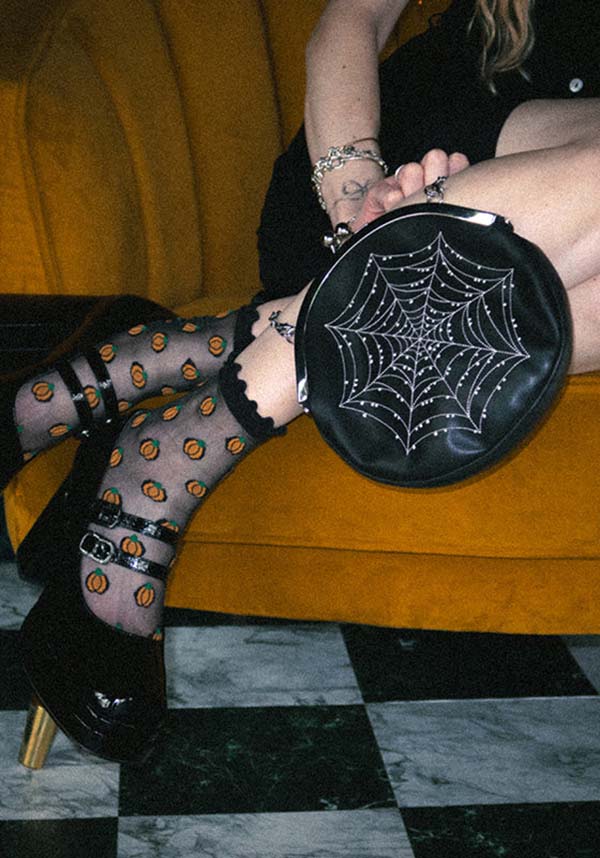 Sheer Ruffle Pumpkin | SOCKS