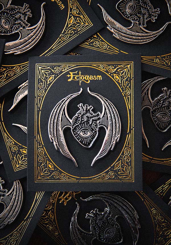 Winged All Seeing Anatomical Heart | ENAMEL PIN*